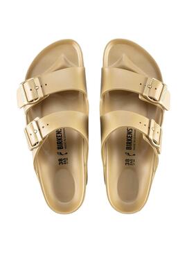 Sandales Birkenstock Arizona EVA Gold pour Femme