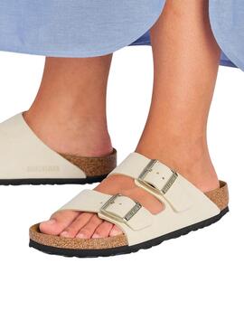 Sandales Birkenstock Arizona beige pour femme