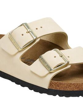 Sandales Birkenstock Arizona beige pour femme