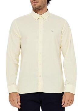 Chemise Tommy Jeans 1985 Flex Oxford Jaune pour Homme
