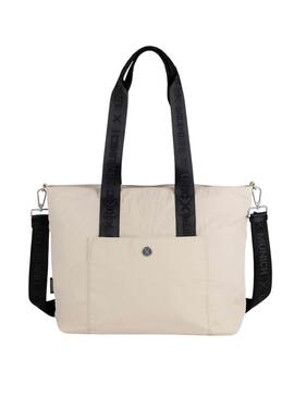 Sac Munich Bloom Shopper Beige pour Femme