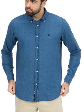 Chemise El Pulpo Denim Micro Bleu Pour Homme