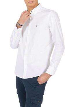 Chemise El Pulpo Popeline Logo Blanc Pour Homme