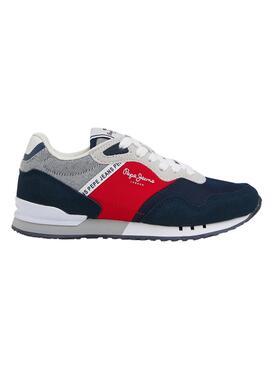 Chaussures Pepe Jeans London Bighton Marine Enfant