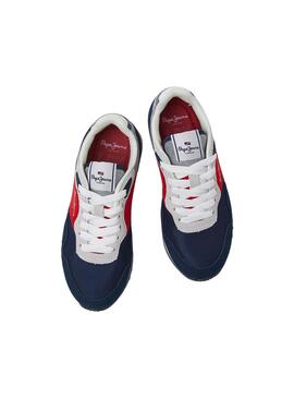 Chaussures Pepe Jeans London Bighton Marine Enfant