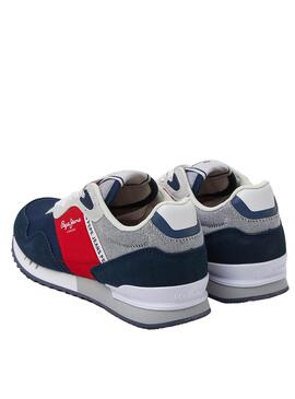 Chaussures Pepe Jeans London Bighton Marine Enfant