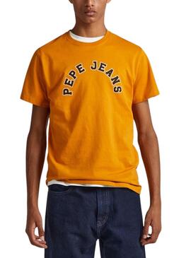 T-Shirt Pepe Jeans Westend Ocre pour Homme