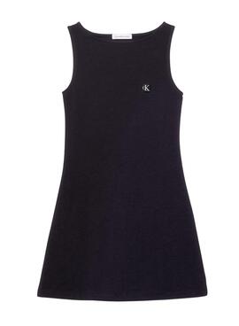 Robe Calvin Klein Badge Tank Noire Fille