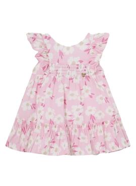 Robe Mayoral Fleurs Rose pour Bébé