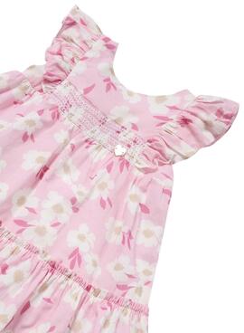 Robe Mayoral Fleurs Rose pour Bébé