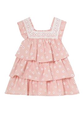 Robe Mayoral imprimée rose pour bébé