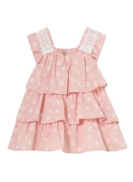 Robe Mayoral imprimée rose pour bébé