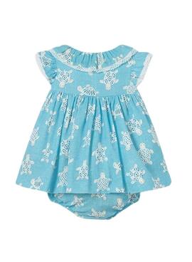 Robe Mayoral imprimée Capri bleue pour bébé