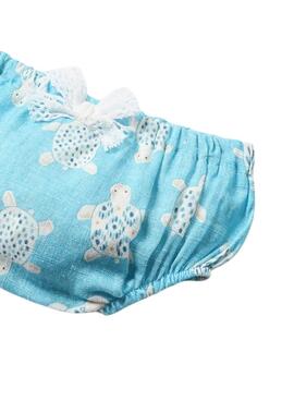 Robe Mayoral imprimée Capri bleue pour bébé