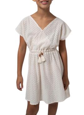 Robe Mayoral Caftan Beige pour Fille