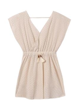 Robe Mayoral Caftan Beige pour Fille