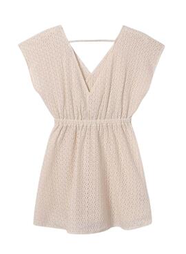 Robe Mayoral Caftan Beige pour Fille