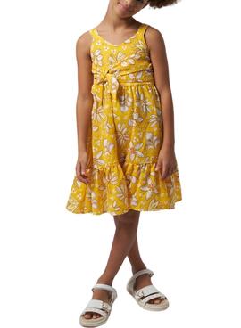 Robe Mayoral Imprimée Noeud Jaune Pour Fille