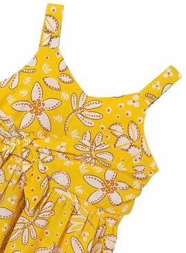 Robe Mayoral Imprimée Noeud Jaune Pour Fille