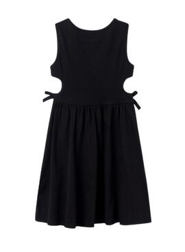 Robe Mayoral Cut Out en Côtelé Noir pour Fille