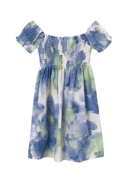 Robe Mayoral Imprimé Taches Menthe Pour Fille