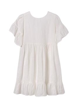 Robe Mayoral avec relief imprimé beige pour fille