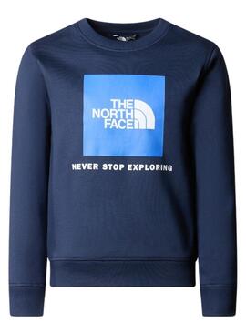 Sudadera The North Face Redbox Crew Bleu Enfants