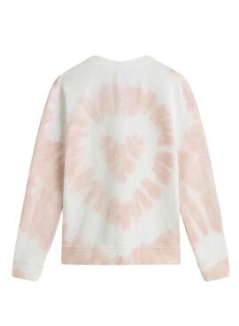 Sweat à capuche Vans Tie Dye Crew Rose pour filles