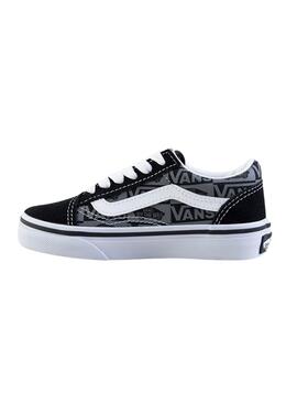 Chaussure Vans Old Skool Logo Grise pour Enfants