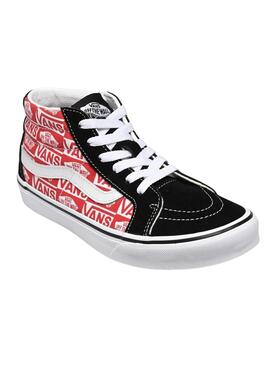 Baskets Vans SK8-Mid Reissue Logo Rouge Junior