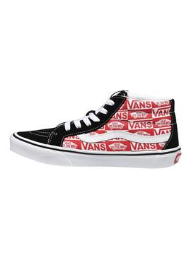 Baskets Vans SK8-Mid Reissue Logo Rouge Junior