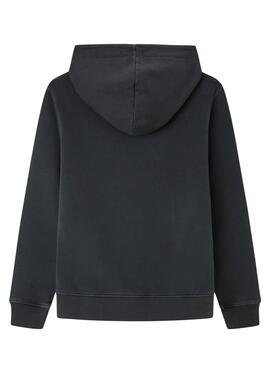 Sweat Pepe Jeans New Davide Hoodie Gris Enfant