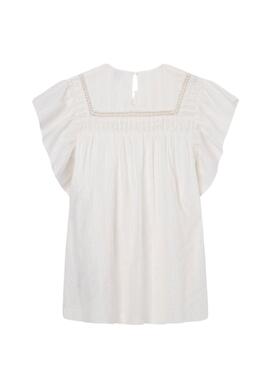 Robe Pepe Jeans Quera Blanc Pour Fille