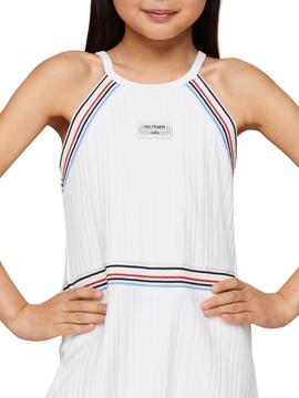 Robe Tommy Hilfiger 1985 Sport Blanc Pour Fille