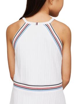 Robe Tommy Hilfiger 1985 Sport Blanc Pour Fille