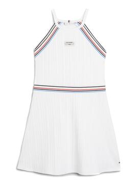 Robe Tommy Hilfiger 1985 Sport Blanc Pour Fille