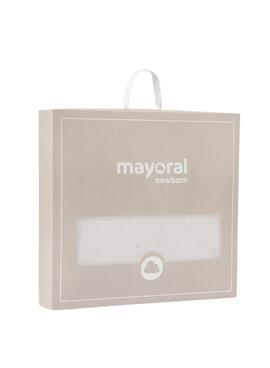 Manteau Mayoral blanc pour bébé.