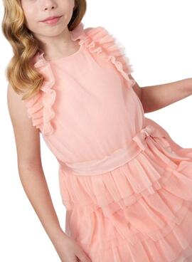 Robe Mayoral Tul Rose pour Fille