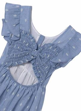 Robe Mayoral Mini Print Bleue pour Fille