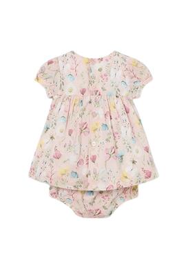 Robe Mayoral imprimée nude rose pour bébé