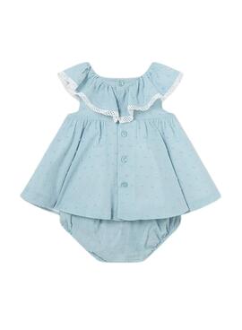 Robe Mayoral Cristal Bleu pour Bébé