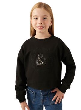 Sweatshirt Mayoral Brodée Noir Pour Fille