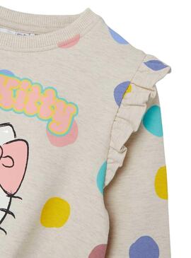 Sudadera Name It Jasa Hello Kitty Beige Pour Fille