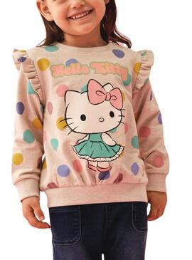 Sudadera Name It Jasa Hello Kitty Beige Pour Fille