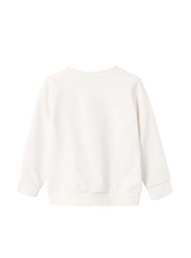 Sweat-shirt Name it Bina Blanc Pour Fille