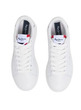 Sneakers Pepe Jeans Player Blanc pour Enfant