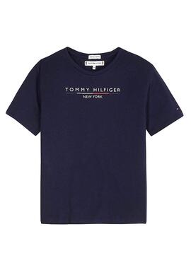 T-Shirt Tommy Hilfiger Essential Marin Fille