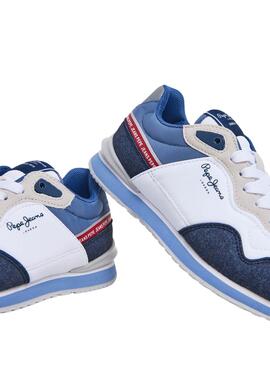 Zapatillas Pepe Jeans London Seal en azul marino para niño.