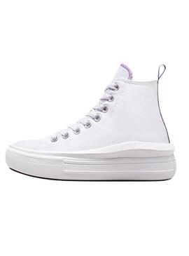 Zapatillas Converse Chuck Taylor Move Blanc et Violet.