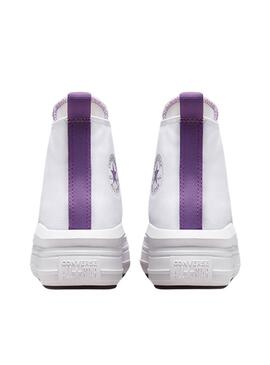 Zapatillas Converse Chuck Taylor Move Blanc et Violet.